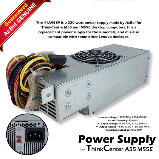 IBM 220W API5PC58 41A9689 41A9691 Power Supply For ThinkCenter A55 M55E PC6017