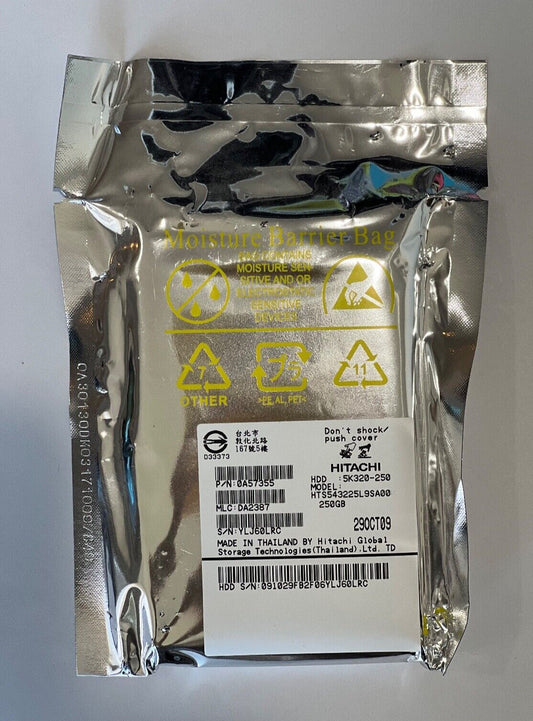NEW HITACHI HTS543225L9SA00 5K320-250 250GB SATA 2.5INCH LAPTOP HARD DISK DRIVE