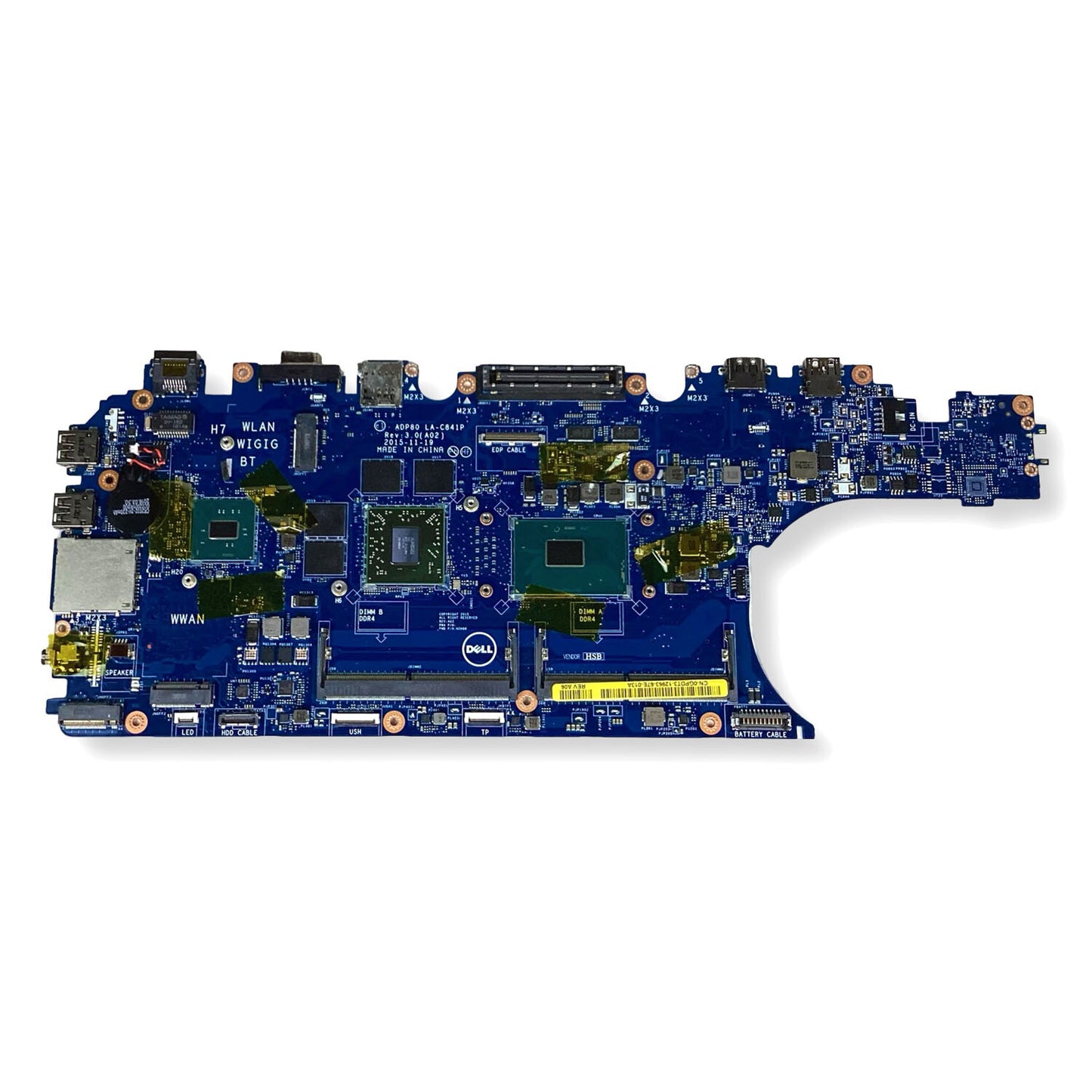 Dell Laptop Precision 3510 CN-0GPDT3 LA-C841P with i5-6300HQ CPU Motherboard