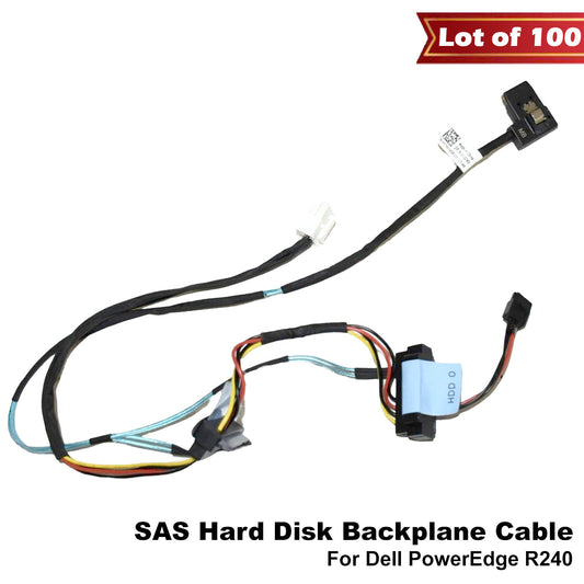 Lot of 100 Dell PowerEdge R240 SAS/SATA Hard Disk Backplane Cables VG7KV 02KN4G (NOT FOR HOME PC)