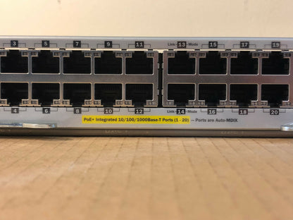HPE 20-Port 10/100/1000 Gigabit PoE+/4-Port Mini-GBIC zl Module 20x RJ45 4x SFP
