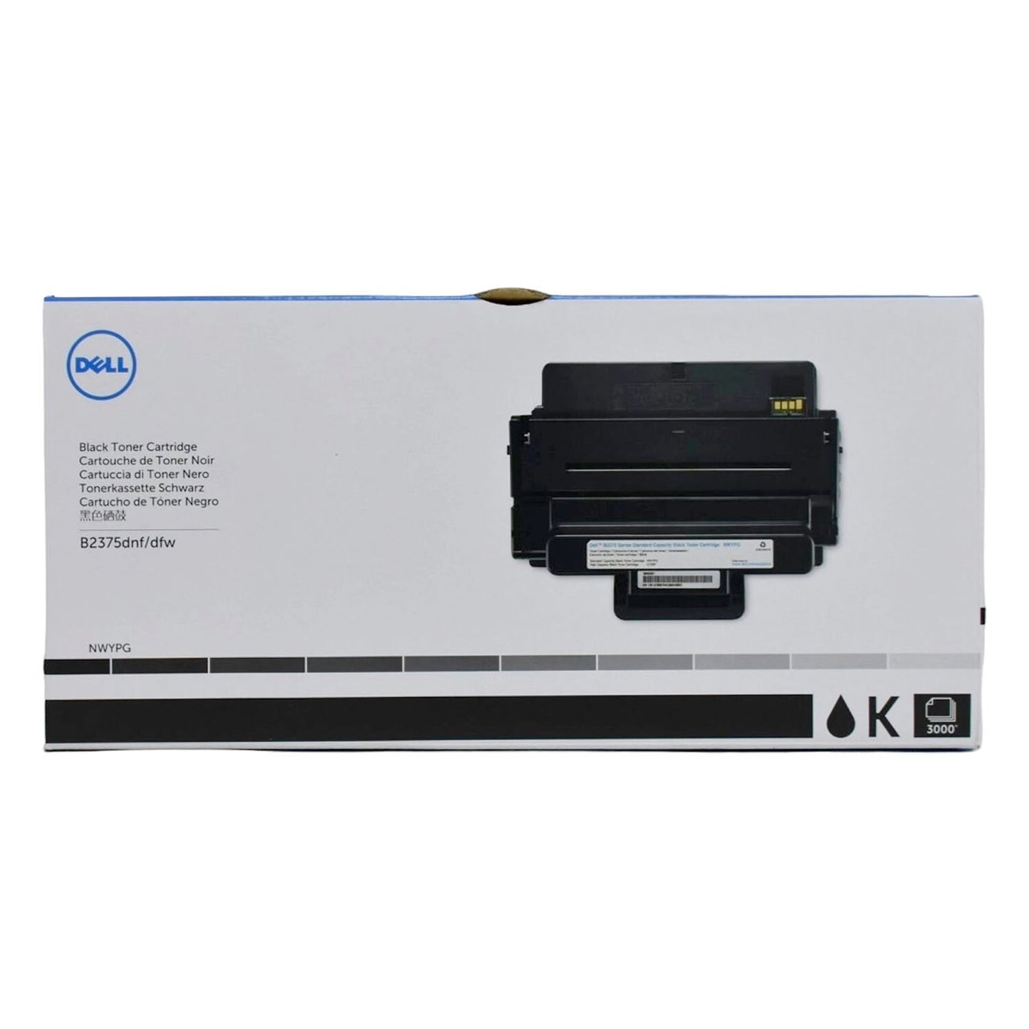 Dell B2375dnf B2375dfw Laser Printer Black 3000-Page Yield Toner Cartridge NWYPG
