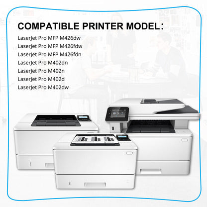 3PK BK Toner Cartridge for HP CF226A 26A LaserJet Pro M402n M402d M402dn M402dw