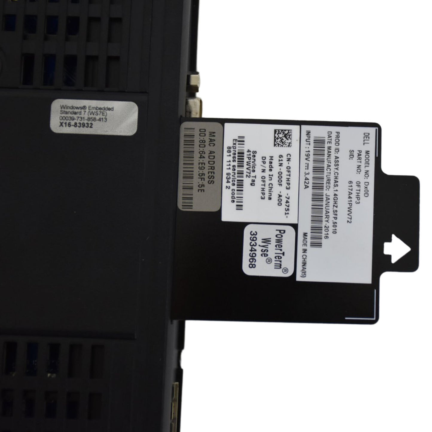 Dell Wyse Dx0D-5010 AMD G-T48E 1.40GHz 4GB Ram 16GB SSD Thin Client FTHP3-SP-EEE