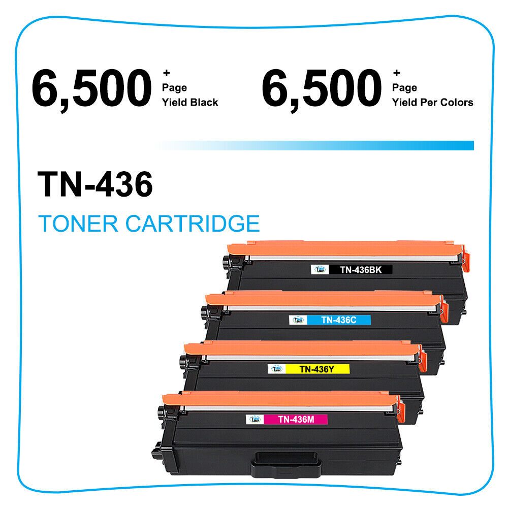 8PK Color Toner Compatible With Brother TN436 MFC-L9570CDW L8610CDW HL-L8260CDW