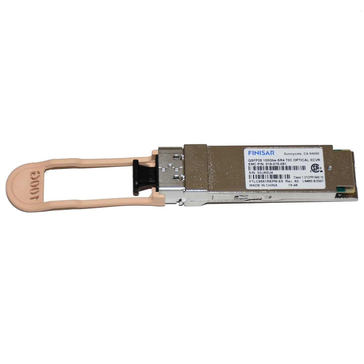 Finisar FTLC9551REPM-E5 100GbE QSFP28 100GBASE-SR4 MPO 850nm Transceiver