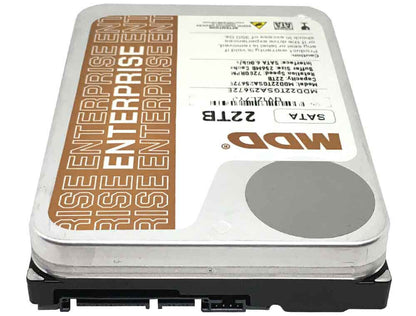MDD 22TB 7200RPM 256MB Cache SATA 6.0Gb/s 3.5" Enterprise Hard Drive