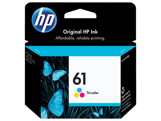 HP 61 Tri-color Original Ink Cartridge, ~150 pages, CH562WN#140