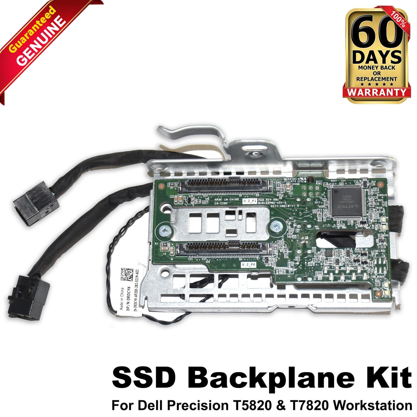 Dell Precision T5820 T7820 U.2 NVMe Solid State Drive Backplane Kit KWF76