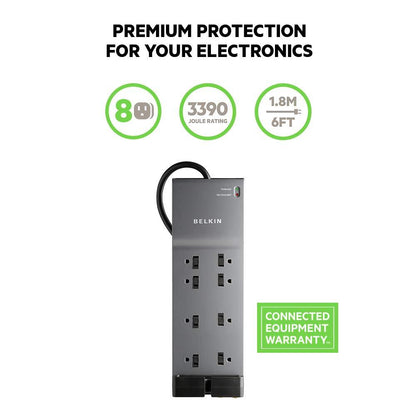 SURGE BELKIN | BE108200-06 8 OUT R