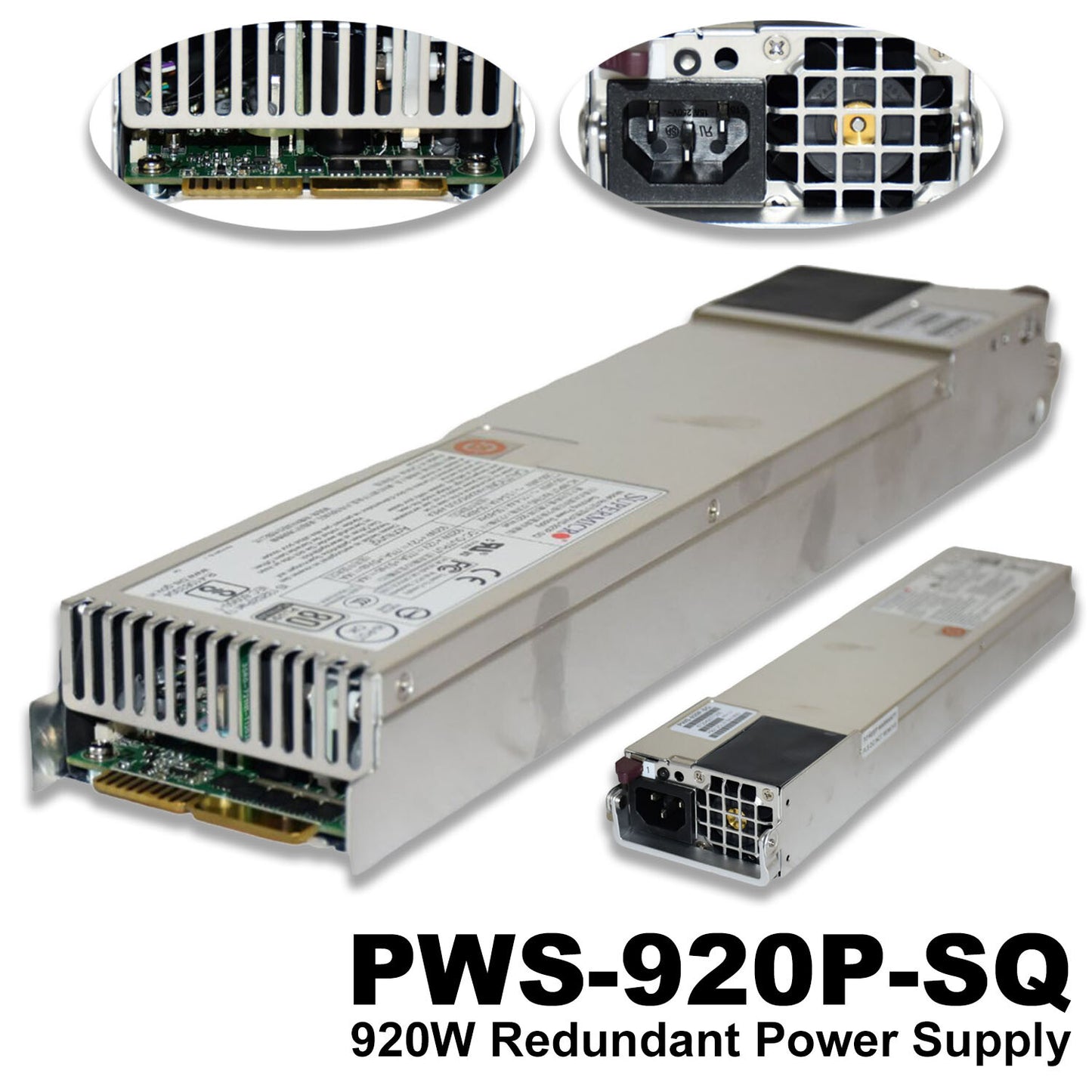 Lot Of 2 SuperMicro PWS-920P-SQ 920W Redundant 1U 80+ Platinum Hot-Swap PSU