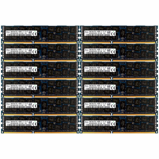 PC3-12800 12x16GB HP Proliant BL28C BL2X220C DL160 DL170E SL160Z G6 Memory Ram