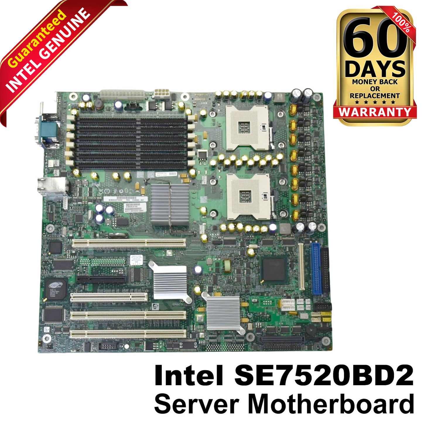 New Intel SE7520BD2 E7520 Chipset Dual Socket-604 6 Slots Motherboard C44688-801