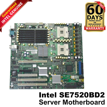 New Intel SE7520BD2 E7520 Chipset Dual Socket-604 6 Slots Motherboard C44688-801