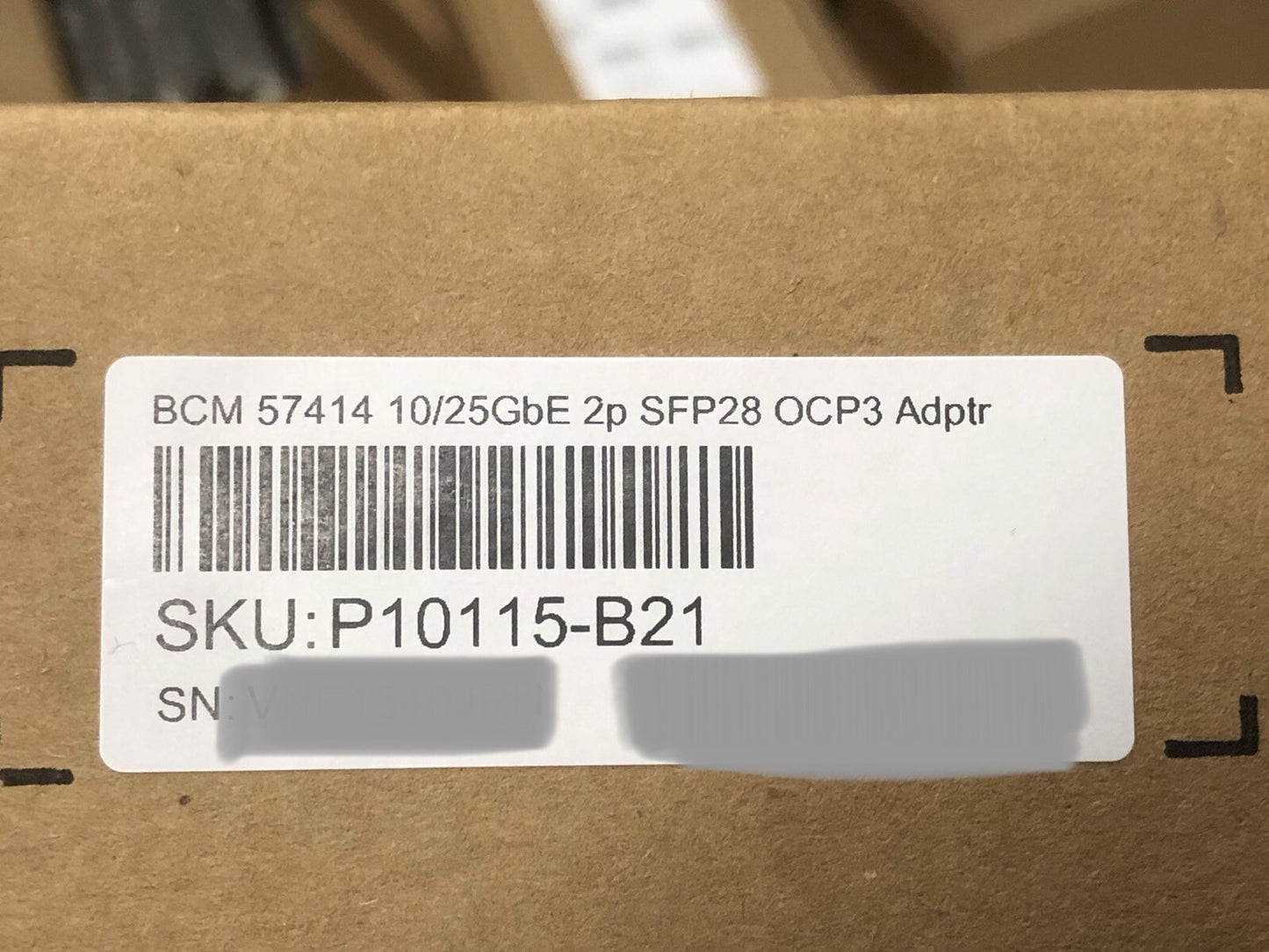 OCP3 HPE Broadcom 57414 10Gbe 25GbE 2 port SFP28 Adapter NIC 2P 10G 25G SFP OCP