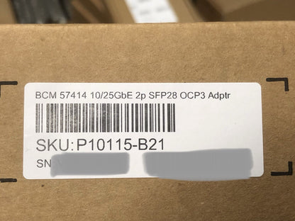 OCP3 HPE Broadcom 57414 10Gbe 25GbE 2 port SFP28 Adapter NIC 2P 10G 25G SFP OCP