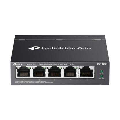 TP-Link DS105GP | Omada 5-Port 1000Mbps Gigabit Unmanaged Switch | 4* PoE+ Port