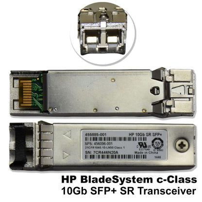 Lot of 10 HP BladeSystem c-Class 10Gb SFP+ SR Transceivers 455885-001 456096-001