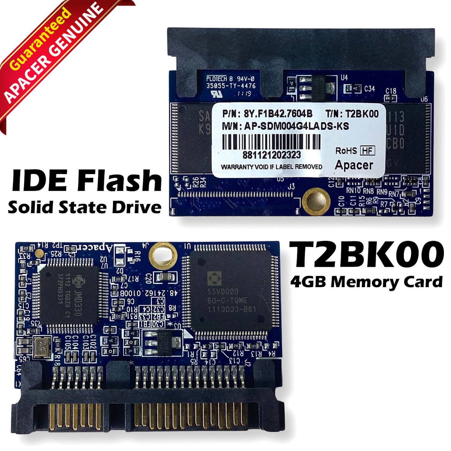 Apacer 4GB 8Y.F1B42.7604B SATA 2.5" MLC Internal Solid State Drive T2BK00