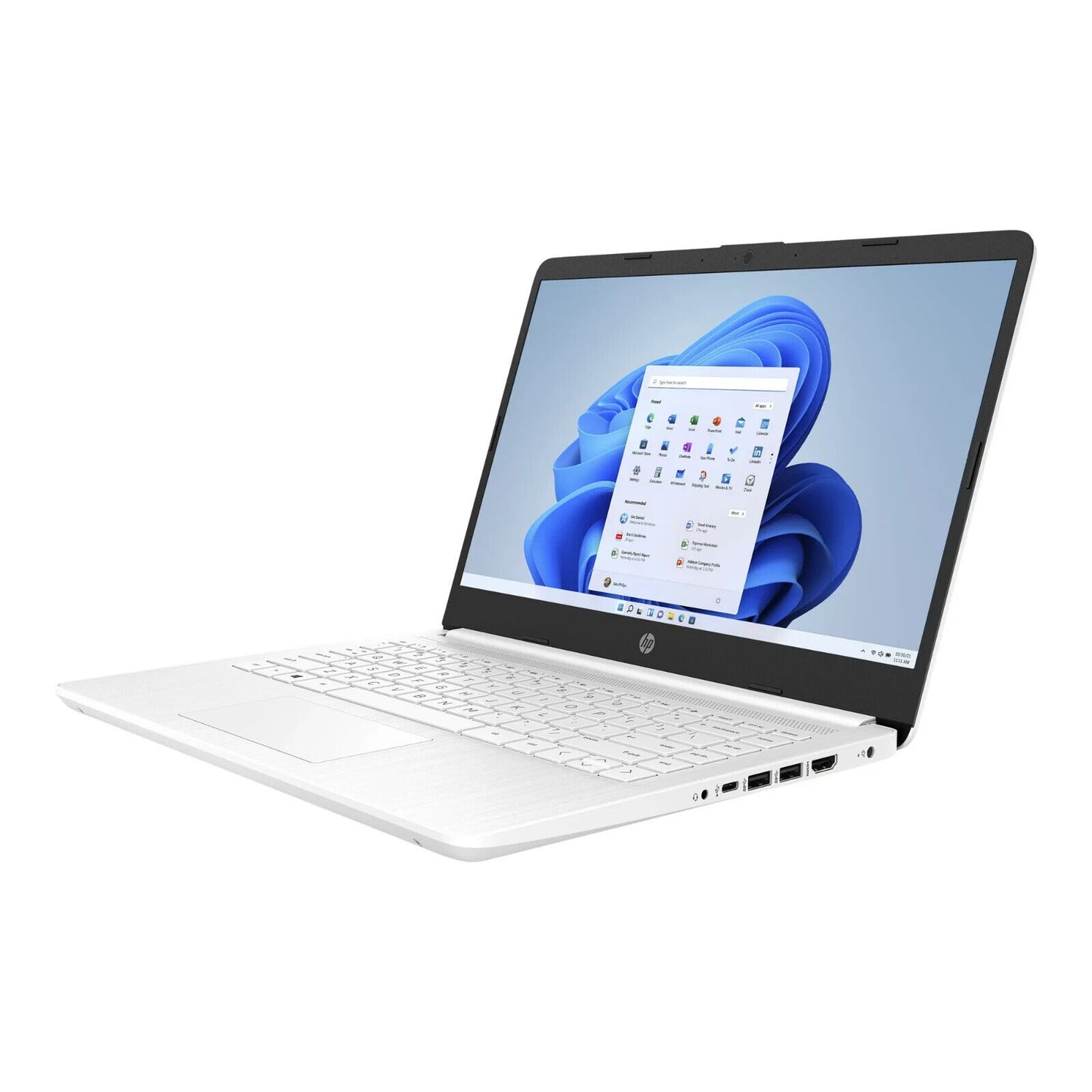 New HP Laptop 14" HD Intel Celeron N4120 4GB 64GB eMMC SSD Webcam Windows 11 S