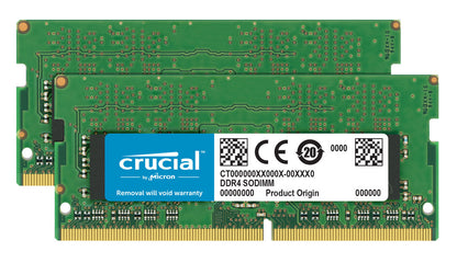 Crucial 32GB DDR4 KIT 2x 16GB 2666 MHz SODIMM Laptop Memory CT2K16G4SFRA266