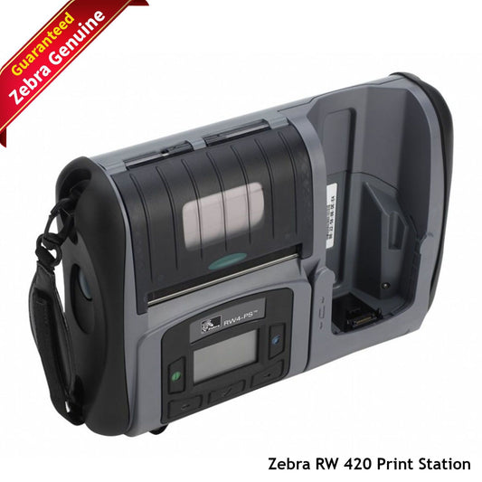 Genuine Zebra RW4-PS RW420 Portable Print Station Bluetooth R4P-6UBA0000-00