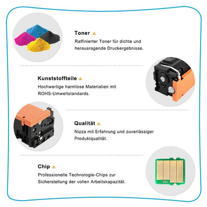 4x 046 Toner Cartridge for Canon imageCLASS MF731cdw MF733cdw MF735cdw LBP654Cdw