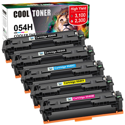 5 PACK Cartridge 054 Toner for Canon 054 054H MF642cdw MF641cw MF645Cx Printer