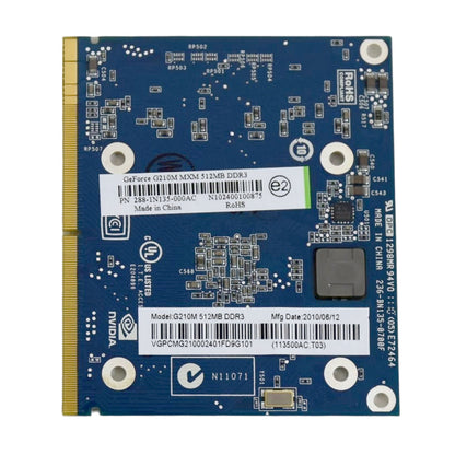 NVIDIA GeForce G210M Video Graphics Card 512 MB DDR3 64-bit 1500MHz VG.PCMG2.100
