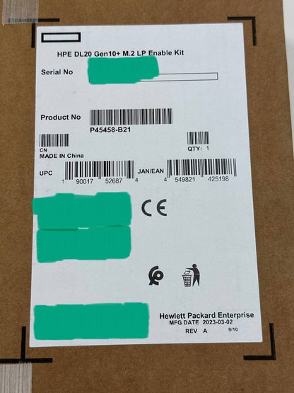 HPE ProLiant P45458-B21 DL20 M.2 LP Enable Kit Gen10+