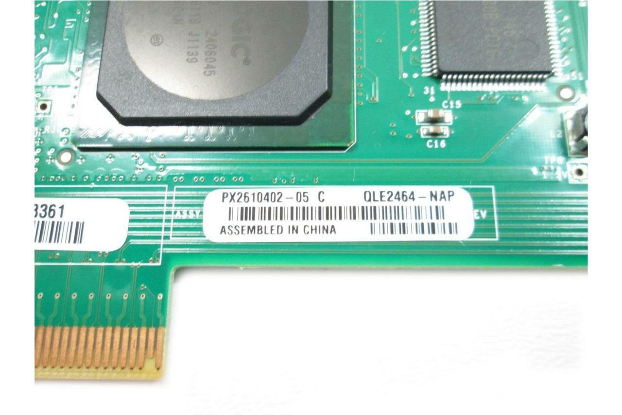 QLogic QLE2464 Quad Port Fibre Channel PCIe Host Bus Adapter PX2610401-02