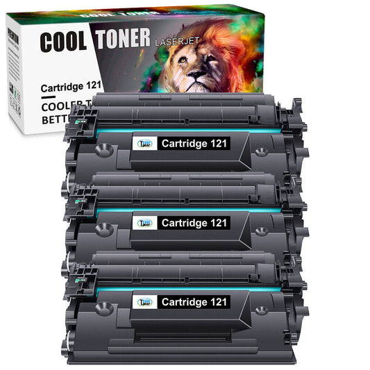 3 Pack 3252C001 Toner Cartridge Compatible For Canon 121 Image Class D1620 D1650