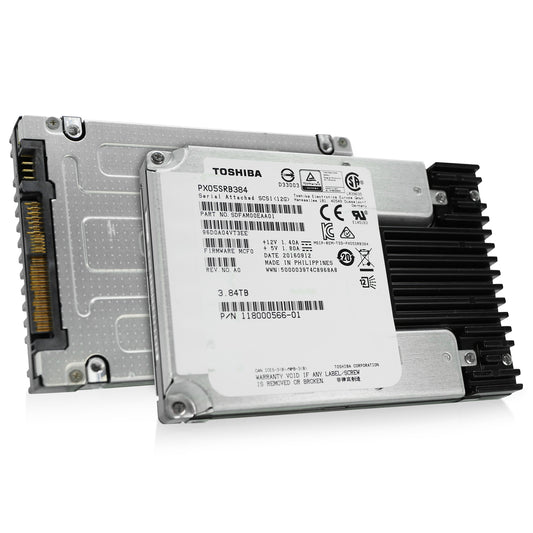 Toshiba PX05SRB384 3.84TB 1 DWPD SAS-3 12Gb/s Read Intensive MLC 2.5in SSD (NOT FOR HOME PC)