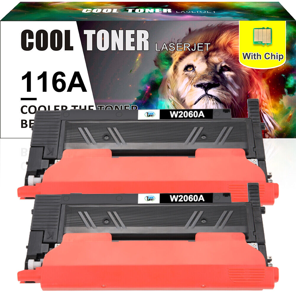 2PK 116A W2060A Toner Compatible for HP Color Laser 150A 150nw MFP 178nw 179fnw