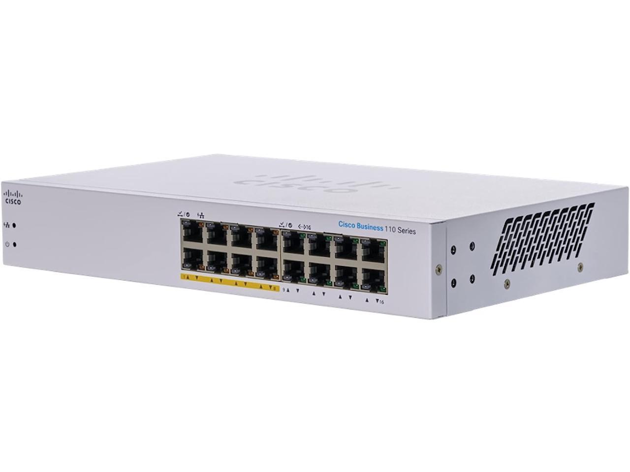 Cisco Systems, Inc. CBS110-16PP-NA SWITCH CISCO CBS110-16PP-NA R Network Commerc