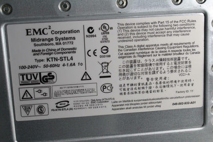 Dell EMC 15-Bay Fiber Channel 4Gb/s Storage Enclosure KTN-STL4 CK048 TR651