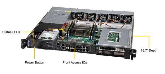 SuperMicro SYS-1019D-14CN-RAN13TP+ 1U 800W Server w/ X11SDW-14CN-TP13F+ MB