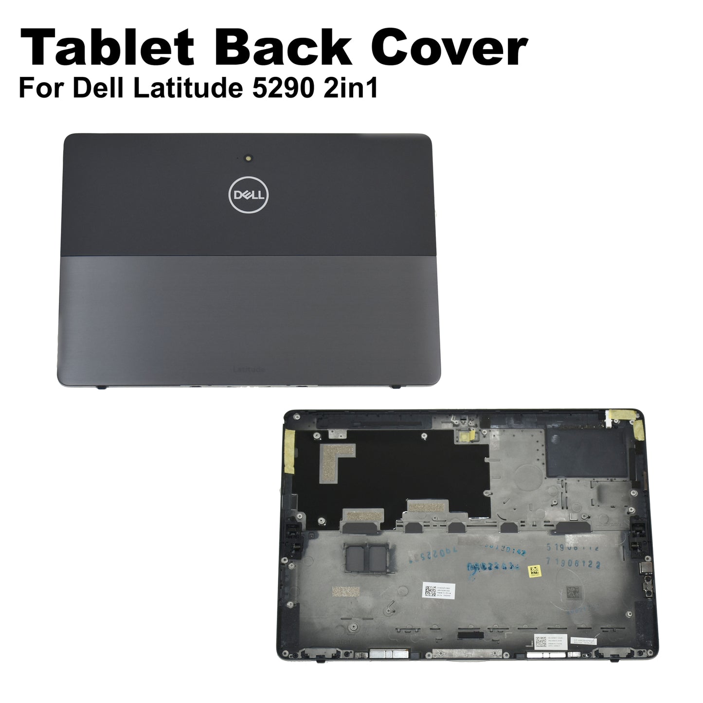 Genuine Dell Latitude 5290 2-in-1 Tablet Back Cover Assembly 43XNF 4R9V1