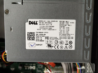 Dell Optiplex360 BareBone Chasis MotherBoard 775 PowerSupply & Case Cooler N105F