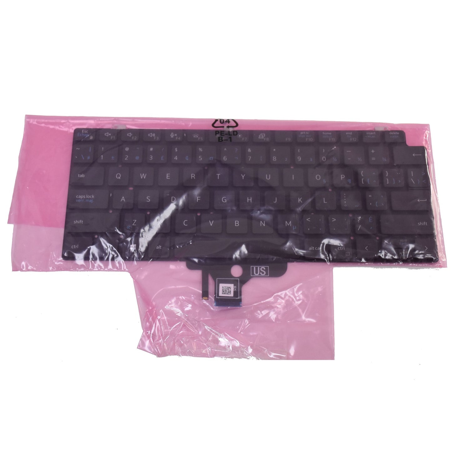 Dell Latitude 7310 2-in-1 Laptop Keyboard Backlit FR-ENG BI NSK-QPABC 8J6R1