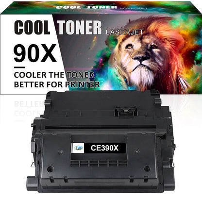 2 High Yield CE390X Toner Compatible with HP 90X LaserJet M4555h 600 M602n M603n