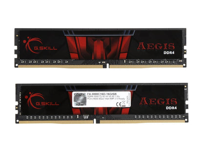 G.SKILL Aegis 16GB (2 x 8GB) DDR4 3000 (PC4 24000) Intel XMP 2.0 Desktop Memory