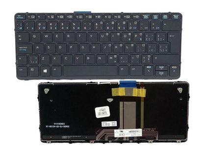 HP PRO X2 612 G1 QWERTY 87 Keys Canadian Keyboard W/Backlit Assembly 766641-DB1