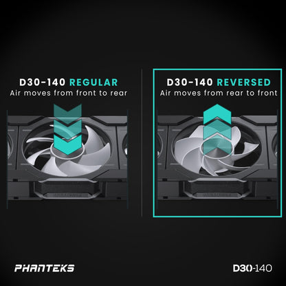 Phanteks PH-F140D30R_DRGB_PWM_BK01 CASE FAN PHANTEKS PH-F140D30R_DRGB_PWM_BK01 R