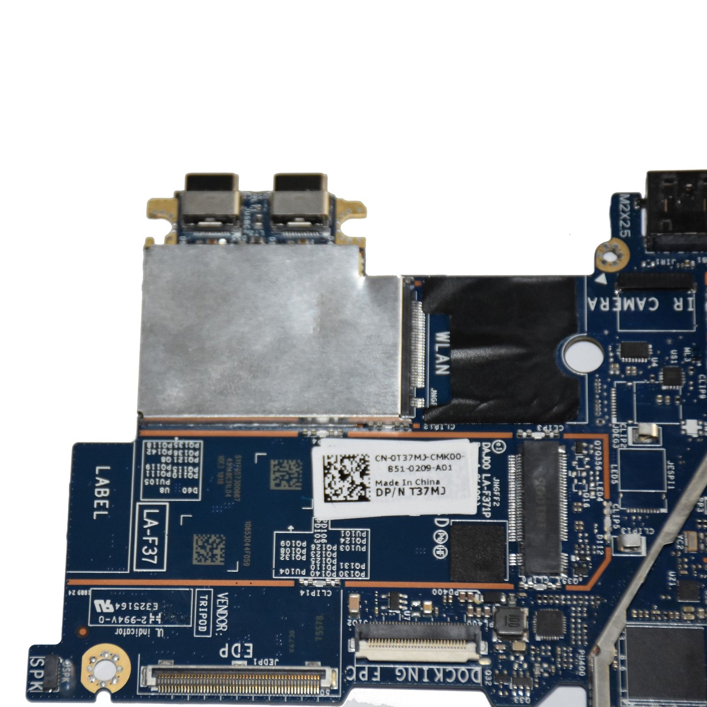 Dell Latitude 5290 Laptop Motherboard DAJ00 LA-F371P i5-8250U 1.6GHz 8GB - T37MJ