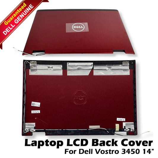 New Dell Vostro 3450 14" LCD Lid Back Cover Red 7C11K 07C11K