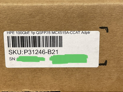 HPE Mellanox 100GbE Ethernet 1 port QSFP28 ConnectX-5 PCI-e x16 Network Adapter