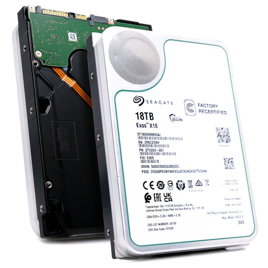 Seagate Exos X18 18TB SAS 12Gb/s 3.5" Enterprise HDD - ST18000NM004J (NOT FOR HOME PC)