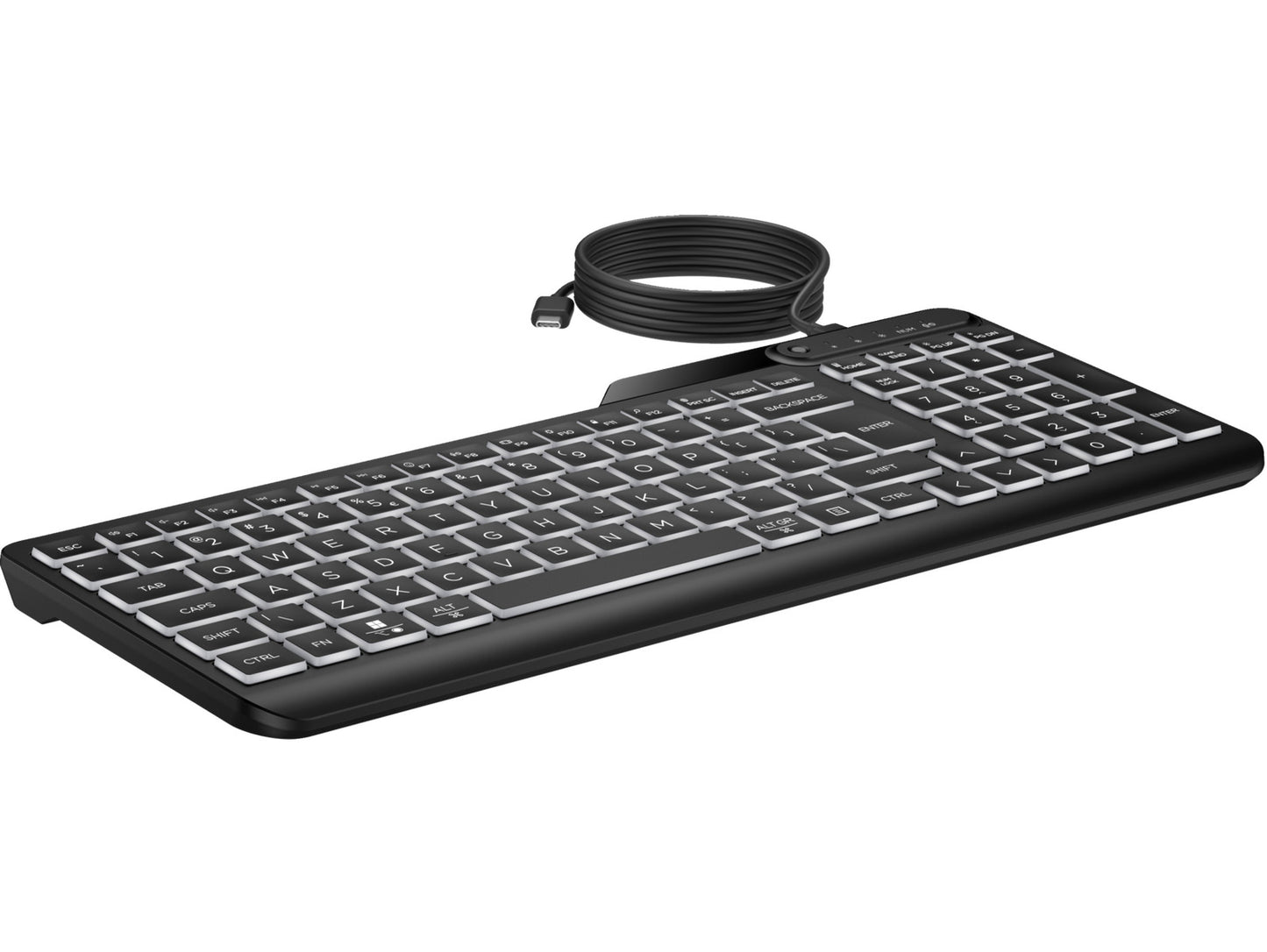 HP 405 Multi-Device Backlit Wired Keyboard