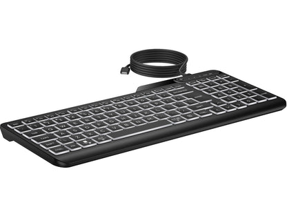 HP 405 Multi-Device Backlit Wired Keyboard